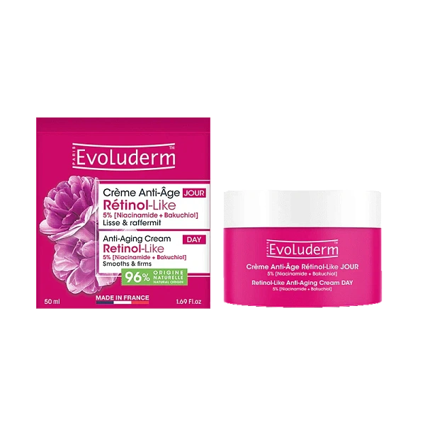 Evoluderm Retinol-Like Cremă anti-îmbătrânire de zi 50ml