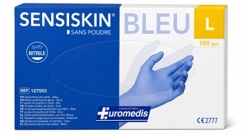 Mănuși L n/ster. nitril f/pudră N100 (Sensiskin)