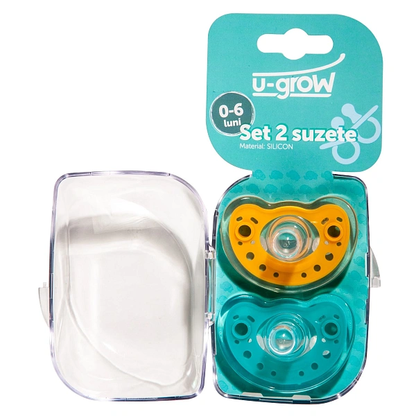 U-Grow Set 2 Suzete Silicon 0-6 Luni 