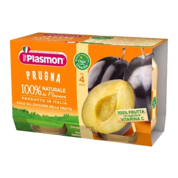 Plasmon Piure cu prune ,+4 luni 2x104 g