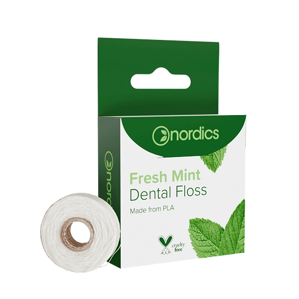 Nordics Ață dentară cerata Fresh Mint 50m