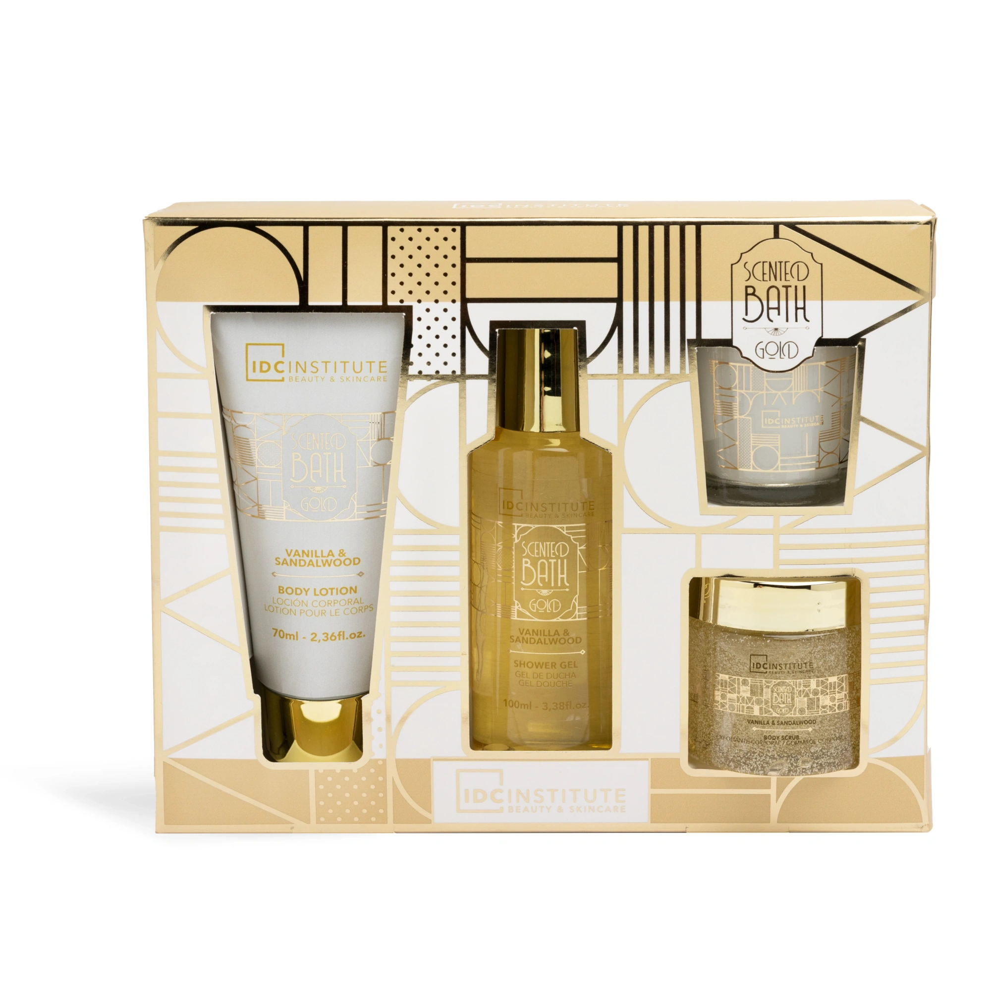 IDC Institute Set Scented Bath Gold 4 piese