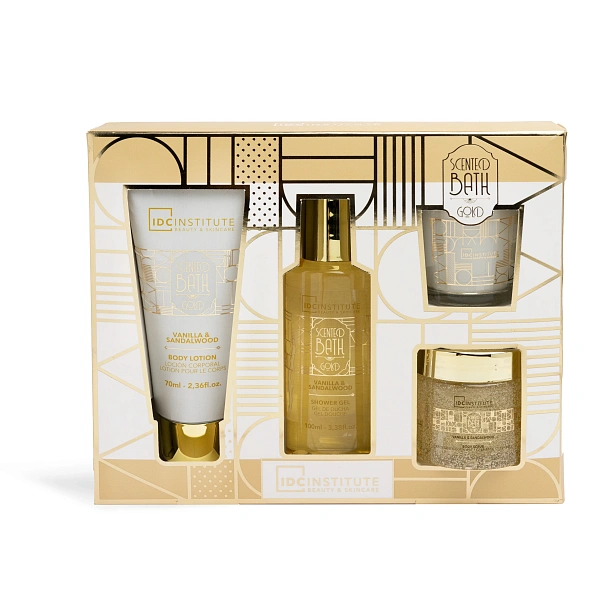 IDC Institute Set Scented Bath Gold 4 piese