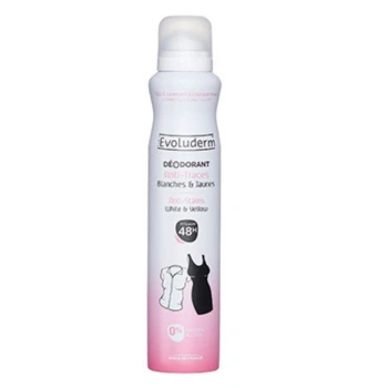 Evoluderm Deodorant Spray împotriva Petelor albe și galbene 48H 200ml (15253)