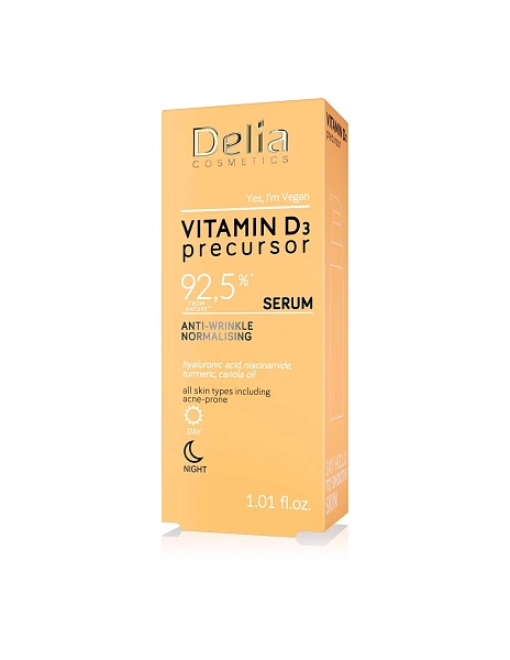 Delia Vitamin D3 Precursor Ser anti-rid, normalizant pentru față, 30ml