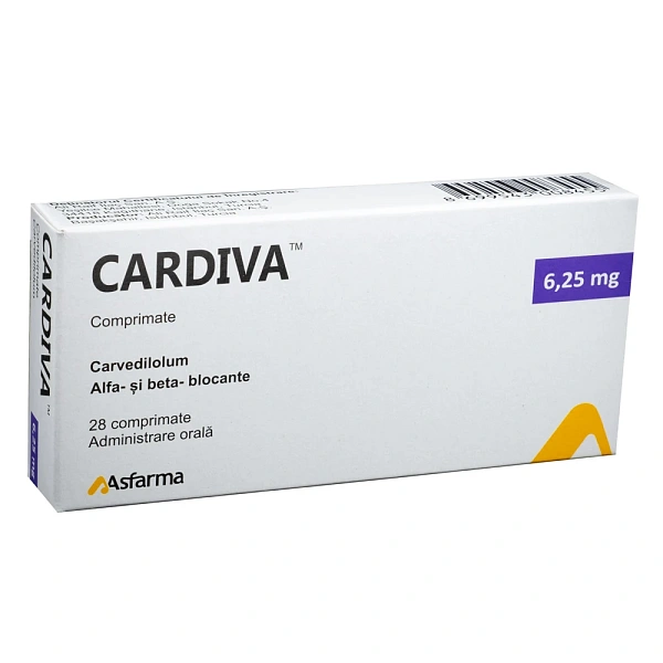 Cardiva 6.25mg comp. N14x2