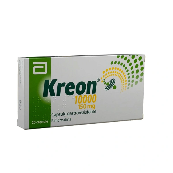 Kreon 10000 150mg caps. N10x2