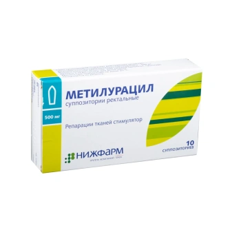 Metiluracil 500mg sup. N10