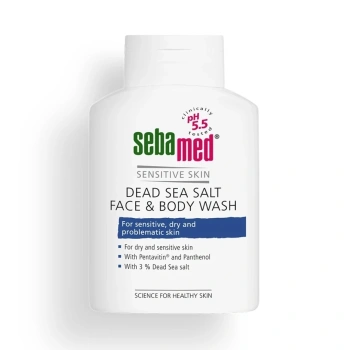 Sebamed Sensitive Skin Gel pentru față si corp cu sare de la marea moartă, 200ml