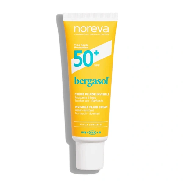 Noreva Bergasol Expert Cremă fluid invizibilă SPF50+, 50ml