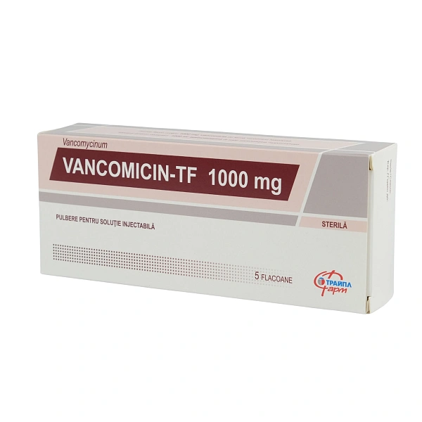 Vancomycin -TF 1000mg pulb.sol.inj. N5 Vancomycin -TF 1000mg pulb.sol.inj. N5
