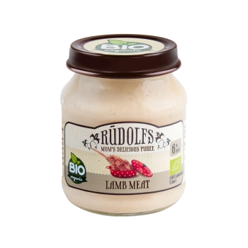 Rudolfs Organic Piure Carne de miel 120g (6+)