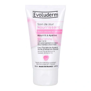 Evoluderm Cremă nutritivă pentru față de zi, ten uscat și sensibil, 50ml (18347)