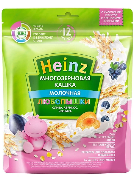 Heinz Terci cu lapte prune, caise și afine 200g Heinz Terci cu lapte prune, caise și afine 200g