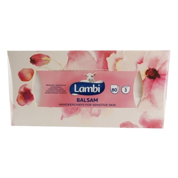 LAMBI Servetele din hirtie cosmetice 80 Balsam 3 pliuri