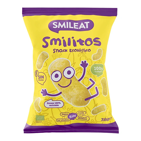 Smileat Pufuleți Bio +6 luni, 38gr Smileat Pufuleți Bio +6 luni, 38gr