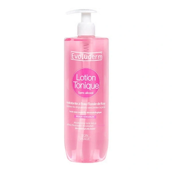 Evoluderm Loțiune tonică pentru față, extract de trandafir 500ml (3069)