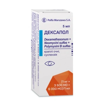 Dexapol 1mg/3500UI/6000UI/ml 5ml pic. oft., susp. 