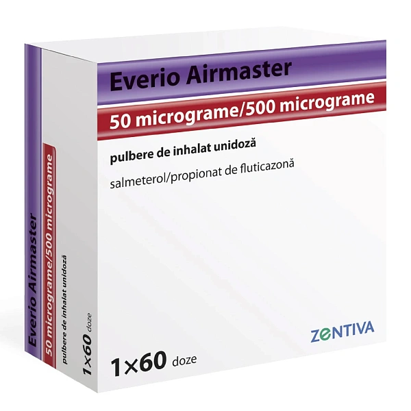 Everio Airmaster 50mcg/500mcg/doza pulb.de inhalat (60doze) N1