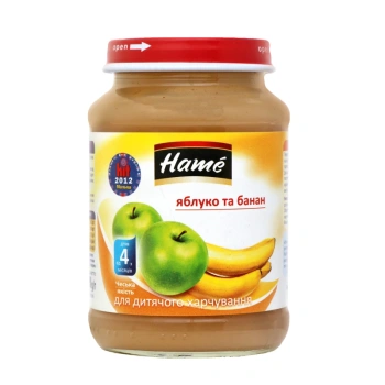 Hame Pireu măr,banane 190g