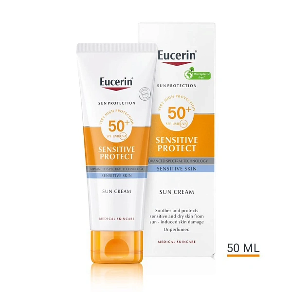 Eucerin Sun Sensitive Protect Cremă pentru piele sensibilă SPF 50+ 50ml