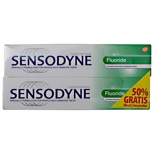Sensodyne Pasta d. Fluoride 100ml + 50% gratis din al 2-lea produs