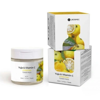 JKOSMEC Discuri-Toner pentru față hidratante cu yuja si vitamina C