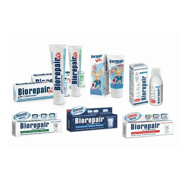 Biorepair Pharma Set Lotiune clatirea gurii si pastă de dinți 500ml 15ml (GA05059)