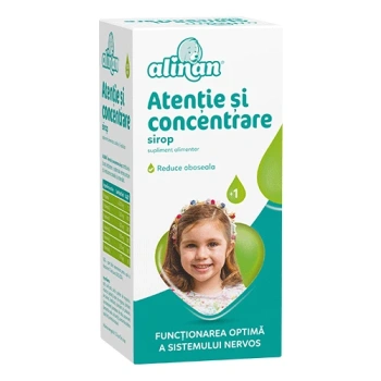SBA Alinan Atentie și Concentrare sirop 150ml N1 (+1an)+ Cadou