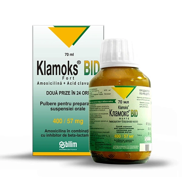 Klamoks Bid fort 457mg/5ml 70ml pulb.susp. Klamoks Bid fort 457mg/5ml 70ml pulb.susp.