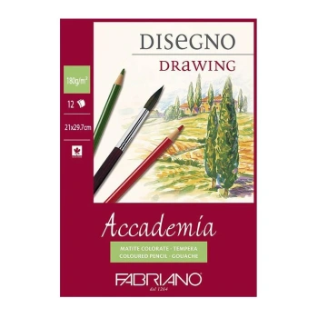 Album cu spira p/u acuarela A4 180g/m2 12foi DELIGAO