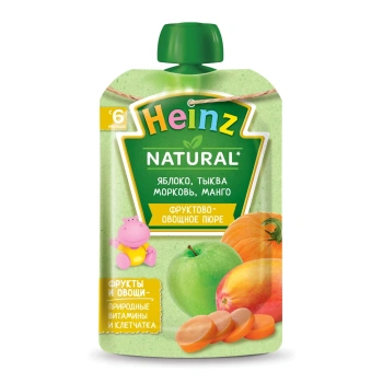 Heinz Pireu măr,morcov,dovleac și mango 90g