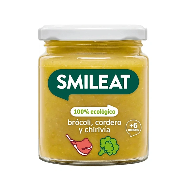 Smileat Piure organic din brocoli, carne de miel și păstârnac, 6luni+, 230g Smileat Piure organic din brocoli, carne de miel și păstârnac, 6luni+, 230g