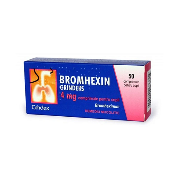Bromhexin 4mg comp. N50  Bromhexin 4mg comp. N50