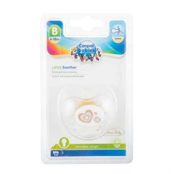 Canpol Baby 22/432 Suzeta rotunda latex 6-18luni Newborn baby