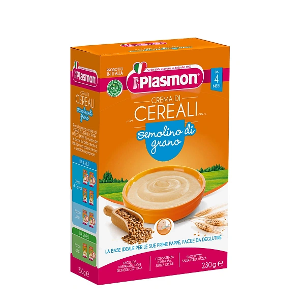 Plasmon Terci Cereale gris crema, + 4 luni, 230g Plasmon Terci Cereale gris crema, + 4 luni, 230g