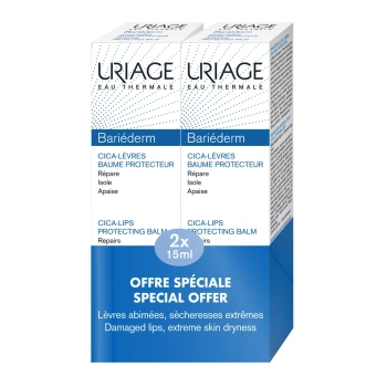 Uriage Set Bariederm Balsam pentru buze reparator 2x15ml