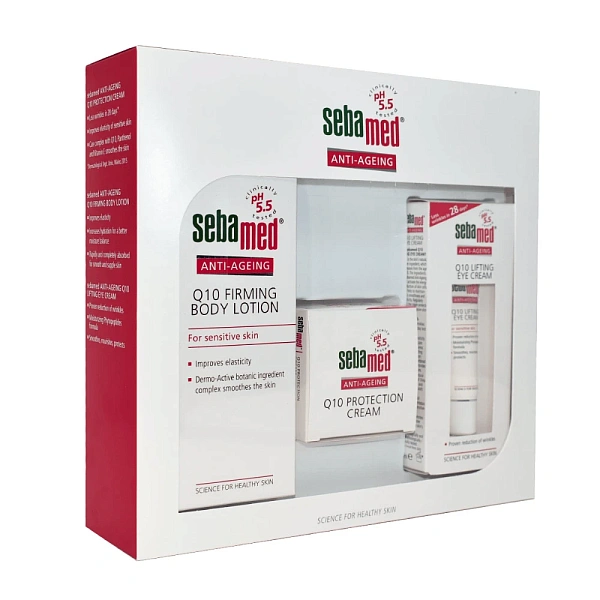 Sebamed Set Anti-Ageing Q10 Crema de fata 50ml + Crema p/u ochi 15ml + Lotiune p/u corp 200ml