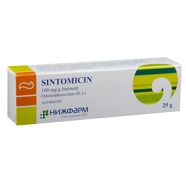 Sintomicina 10% 25g linim. Sintomicina 10% 25g linim.