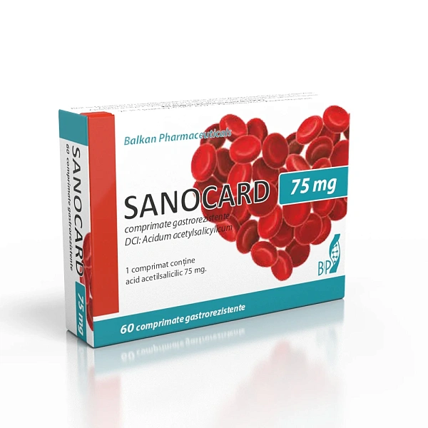 Sanocard 75mg comp. gastrorez. N20x3