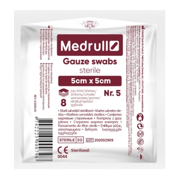 Șervețele de tifon sterile 5x5cm N5 Forans