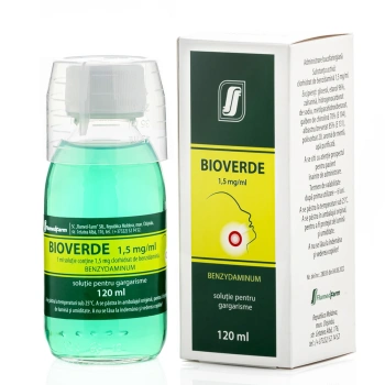 Bioverde 1,5mg/ml sol./gargarisme 120ml