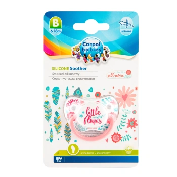 Canpol Baby 23/286 Suzeta ortodontica silicon 6-18luni Wild Nature