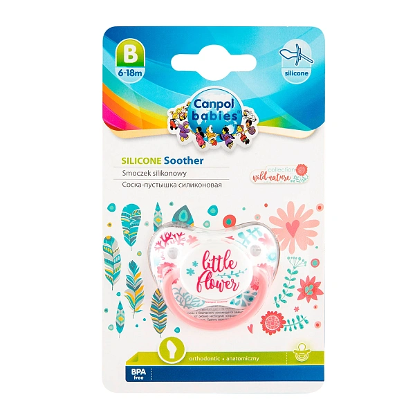 Canpol Baby 23/286 Suzeta ortodontica silicon 6-18luni Wild Nature