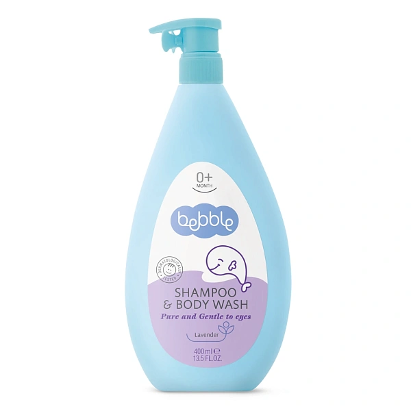 Bebble șampon și gel de duș 2in1 pentru copii,0+, 400ml
