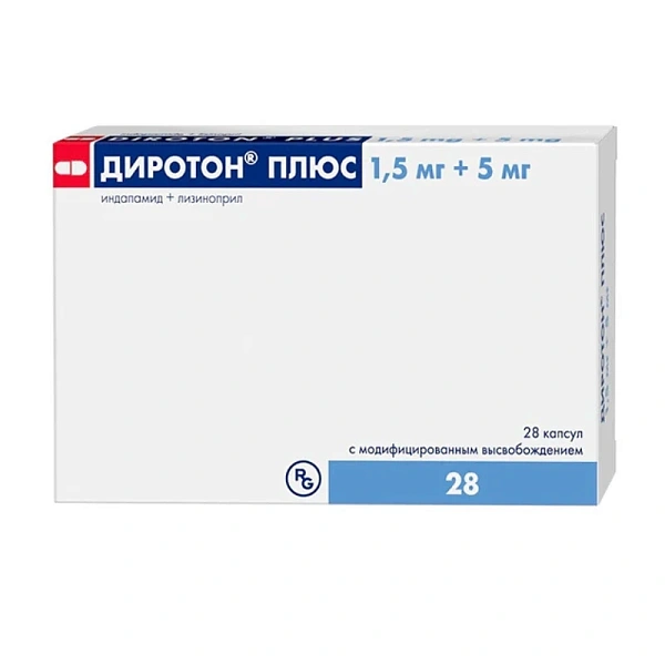 Diroton Plus 5mg/1,5mg caps. cu elib. modificata N14x2