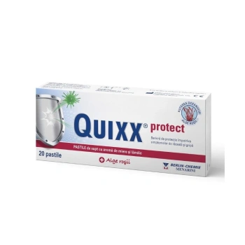 Quixx Protect pastile de supt cu aroma de miere și lamiie N20