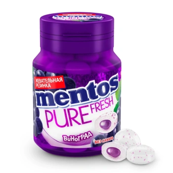 Mentos Gumă de mestecat  Pure Fruit Strugure  54g