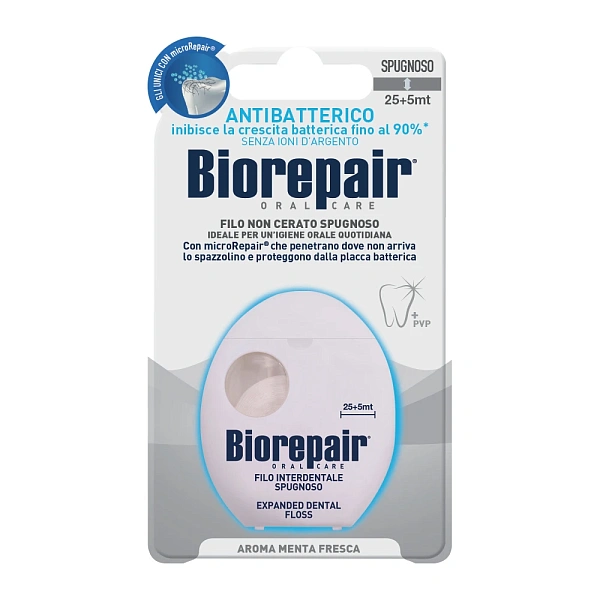 Biorepair ață dentară spongioasă fără ceară 25+5m 