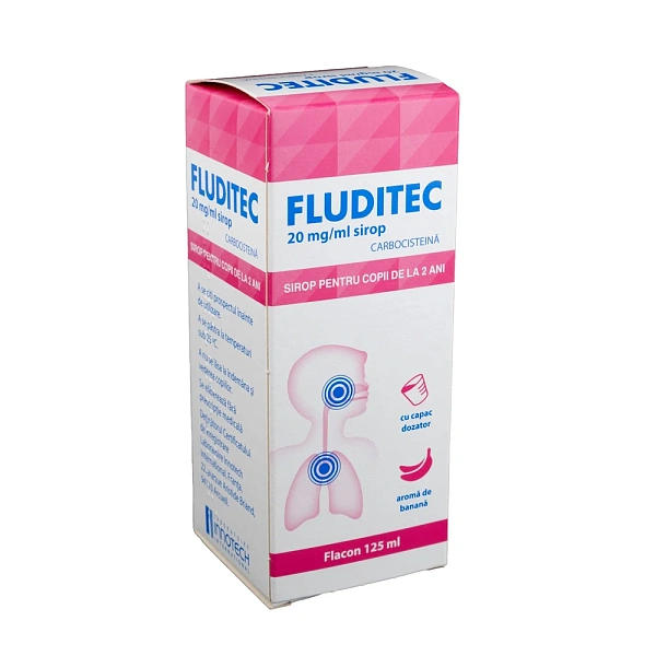 Fluditec p/u copii. 2% 125ml sirop  Fluditec p/u copii. 2% 125ml sirop